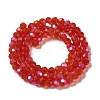 Electroplate Transparent Glass Beads Strands EGLA-A035-T4mm-L01-2