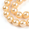 Baking Paint Pearlized Glass Pearl Bead Strands HY-N002-8mm-A09-4