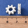 Brass Micro Pave Cubic Zirconia European Beads KK-C157-09B-S-3