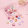 40Pcs 4 Style Transparent Glass Cabochons GGLA-YW0001-09-6
