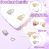 4Pcs 2 Colors Brass Micro Pave Clear Cubic Zirconia Box Clasps KK-CJ0005-90-3
