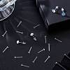 SOFPLATE 500Pcs Eco-Friendly Plastic Stud Earring Findings KY-SP0001-03A-4