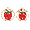 Alloy Enamel Pendants ENAM-S126-102-NR-2