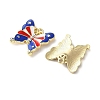 Independence Day Alloy Enamel Pendants X1-ENAM-I069-01G-03-2
