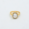 Brass Micro Pave Cubic Zirconia Cuff Open Rings for Women YE6141-1-4