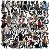 Cat Theme PVC Cartoon Sticker Labels PW-WG93669-01-1