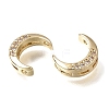 Brass Micro Pave Clear Cubic Zirconia Beads CU-CBAC809-01G-2