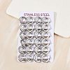 202 Stainless Steel Polishing Hoop Earrings EJEW-M106-02P-01-2