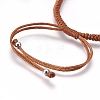 Nylon Cord Braided Bead Bracelets Making BJEW-F360-FP09-3