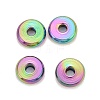 Rainbow Color 304 Stainless Steel Spacer Beads STAS-F136-05M-1