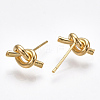 Brass Stud Earring Findings X-KK-T038-297G-1