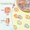 40Pcs 8 Colors UV Plating Transparent Acrylic Beads PACR-CJ0001-46-2