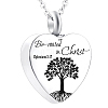 Heart with Tree Urn Ashes Pendant Necklace BOTT-PW0001-089S-1