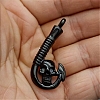 Stainless Steel Skull Fish Hook Ash Box Pendants Necklace PW-WGAEC22-01-3