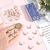 32Pcs 2 Colors Alloy Enamel Rhinestones Pendants ENAM-SC0005-54-3