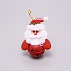 Christmas Theme Santa Claus Cloth Pendant Decorations HJEW-SZC0004-09-2