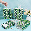 Football Printed Paper Gift Bags with Handle ABAG-WH0045-31C-4