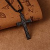 Titanium Steel Cross Pendant Necklaces CL9697-3-1