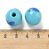 Natural Wood European Beads WOOD-S059-01P-3