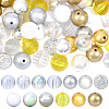 120Pcs 12 Colors Opaque Acrylic Beads MACR-PA0001-69-1