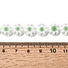 Handmade Millefiori Glass Flat Round Bead Strands LK-P011-23-4