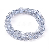 Electroplate Glass Beads Strands EGLA-G035-A-PL01-2