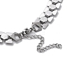 Non-Tarnish 304 Stainless Steel Bib Necklaces for Men NJEW-Q340-07P-3