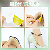   4Pcs 2 Colors Round Resin Imitation Pearl Anti-Loose High Heel Shoelaces AJEW-PH0011-56B-3