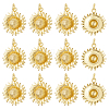 12Pcs Brass Pendants KK-HS0015-34-1