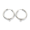 Tarnish Resistant 201 Stainless Steel Huggie Hoop Earring Findings STAS-P283-01K-P-1