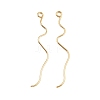 Brass Earring Findings KK-A274-17A-G-1