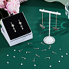 8 Pairs 925 Sterling Silver Ear Stud Findings STER-DC0001-91-5