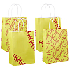 48Pcs 2 Styles Paper Storage Tote Bags ABAG-DR0001-06-1