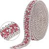 Glitter Hotfix Rhinestone(Hot Melt Adhesive On The Back) OCOR-WH0058-06-1