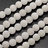 Natural White Jade Beads Strands G-D671-8mm-1