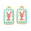 Printed Brass Pendants KK-CBAF9BC-16G-2