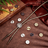 12Pcs 3 Colors Blank Alloy Bolo Tie Round Slider Pack FIND-PH0023-93-5