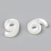 Natural White Shell Mother of Pearl Shell Charms SSHEL-R048-004-09-2