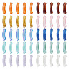 100Pcs 10 Styles Two Tone Acrylic Beads MACR-TA0002-60-1