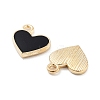 Light Gold Plated Alloy Enamel Charms ENAM-M219-06KCG-02-3