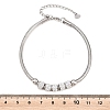 Polymer Clay Rhinestone Beaded Bracelets SA-D001-06P-2
