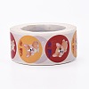 Flat Round Paper Thank You Stickers DIY-C042-12F-2