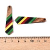 Jamaican Colour Epoxy Resin & Walnut Wood Pendants RESI-N039-122H-3