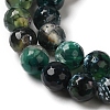 Dyed & Heated Natural Fire Crackle Agate Beads Strands G-P539-B01-11-4