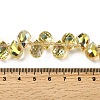 Electroplated Glass Beads EGLA-K062-01B-HP03-4
