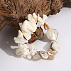 Natural Shell Beads Stretch Bracelets BJEW-H621-02-1