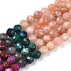 Natural & Synthetic Mixed Gemstone Beads Strands G-D080-A01-01-11-4