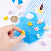   100Pcs 5 Colors Mini Resin Ducks DJEW-PH0001-19-3