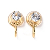 Brass Micro Pave Cubic Zirconia Ear Cuff Findings KK-F898-15D-G-1