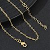 2MMM Brass Cable Chain Necklaces for Women KK-CBA2293-01G-1